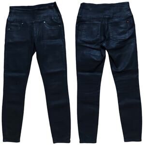 Spanx NWOT Small Alexia 2310 Ready To Wow HR wax coated black Jeans jeggings